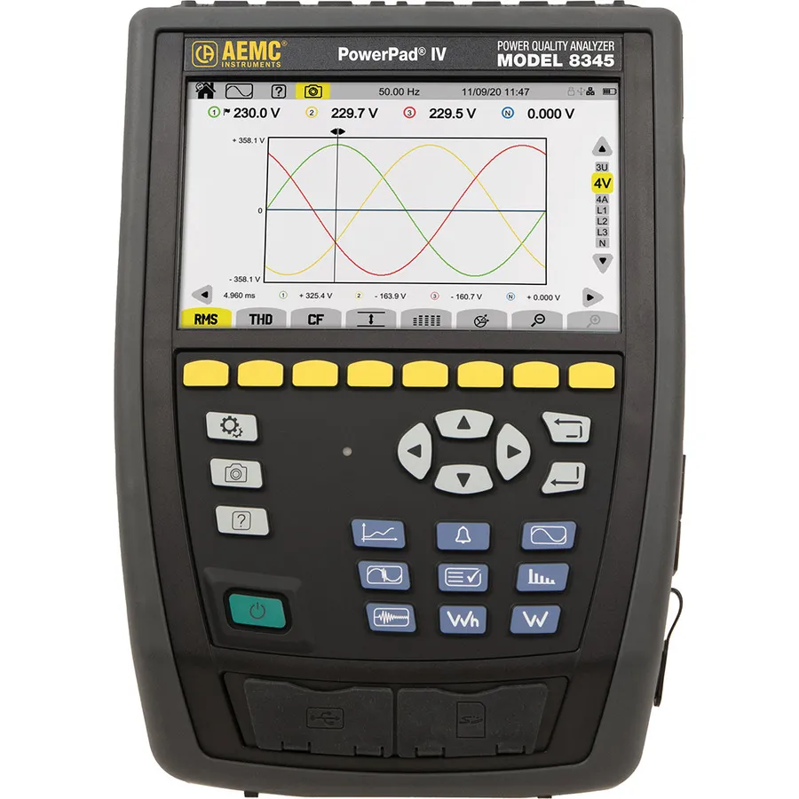 AEMC 8345 s 4 MA194-24-BK Analyzátor kvality elektroenergie