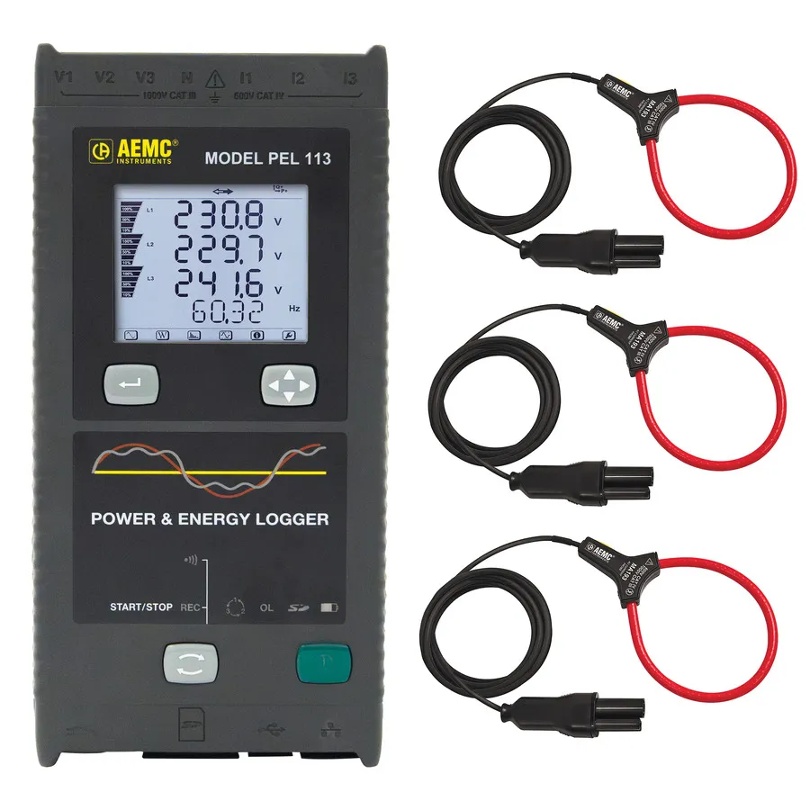 AEMC PEL 113 Registrátor výkonu a energie