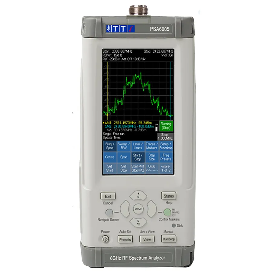 Přenosný analyzátor RF spektra Aim TTi PSA6005USC