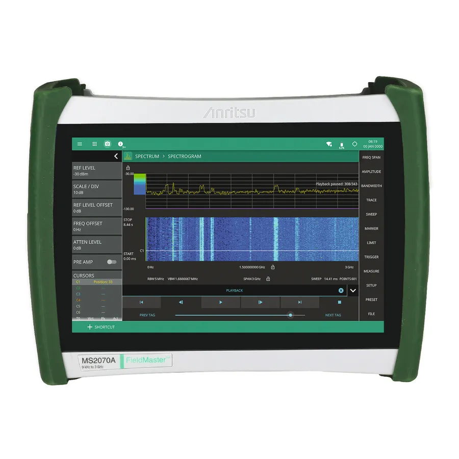 Anritsu MS2070A/703 Spektrální analyzátor, 9 kHz až 3 GHz
