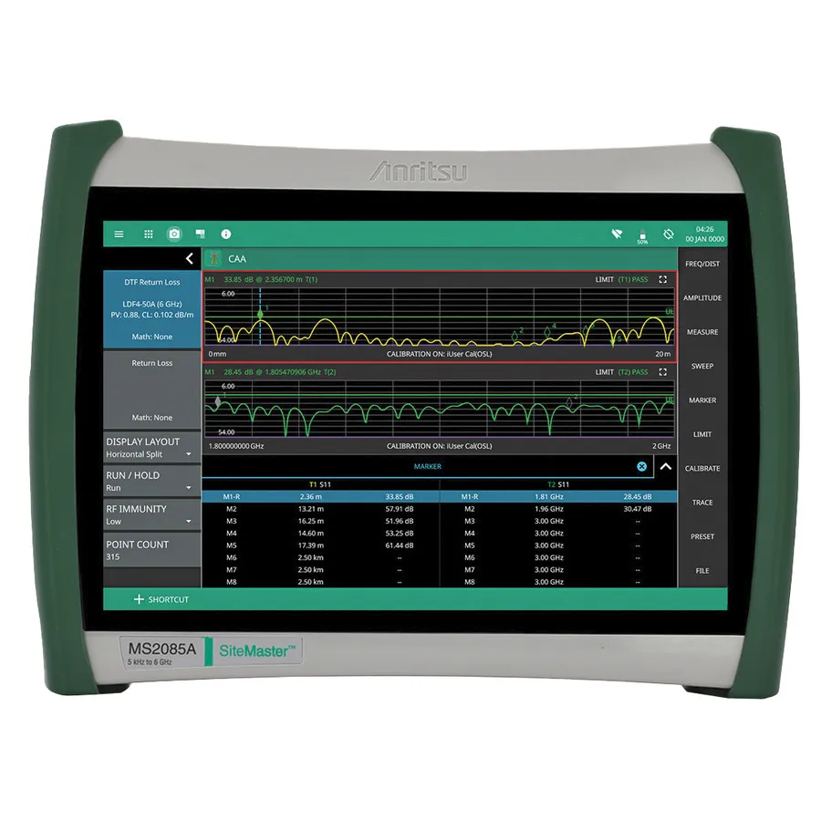 Anritsu MS2085A-0804 analyzátor kabelů a antén