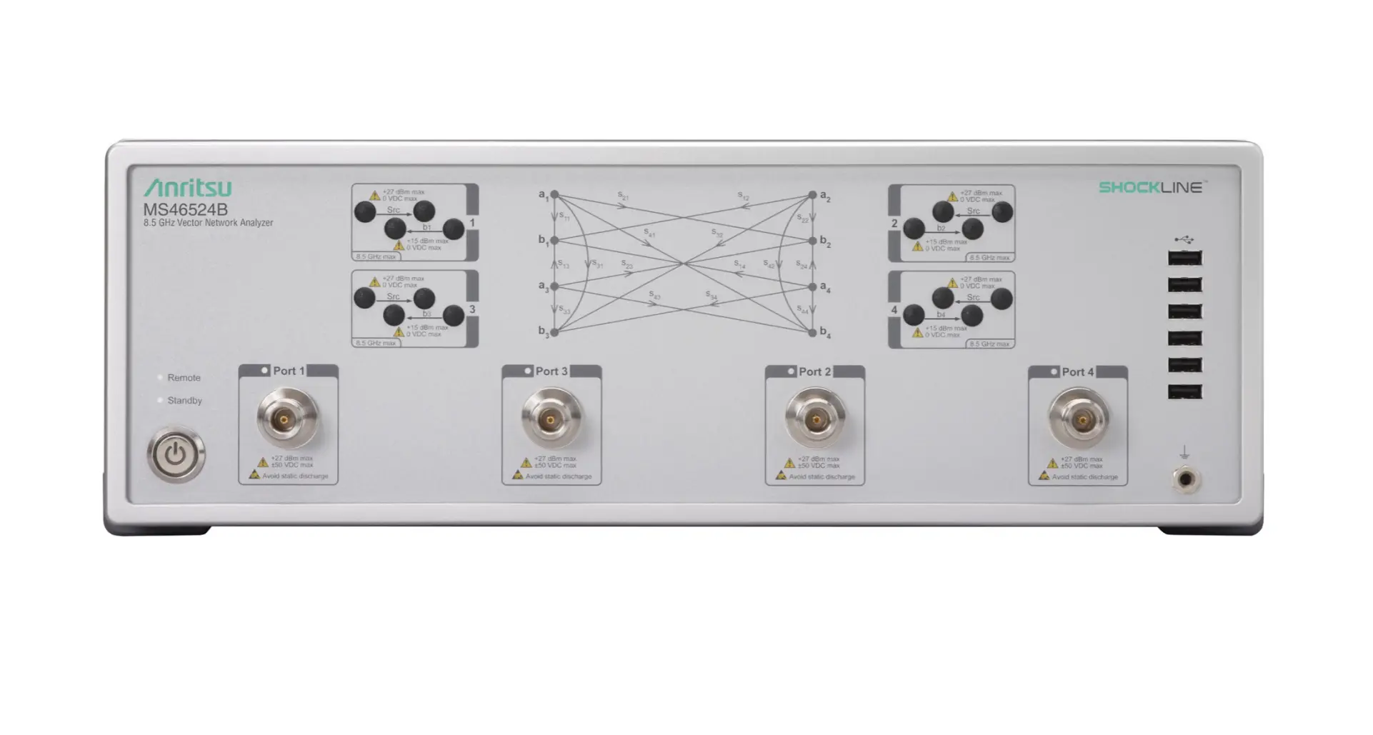 Anritsu MS46524B Čtyřportový síťový analyzátor