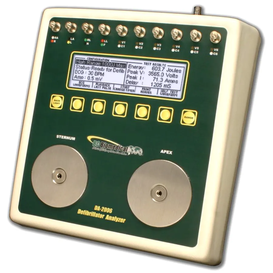 BC Biomedical DA-2006 analizátor defibrilátoru