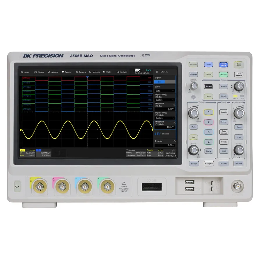 Osciloskop se smíšenými signály B&K Precision 2565B-MSO