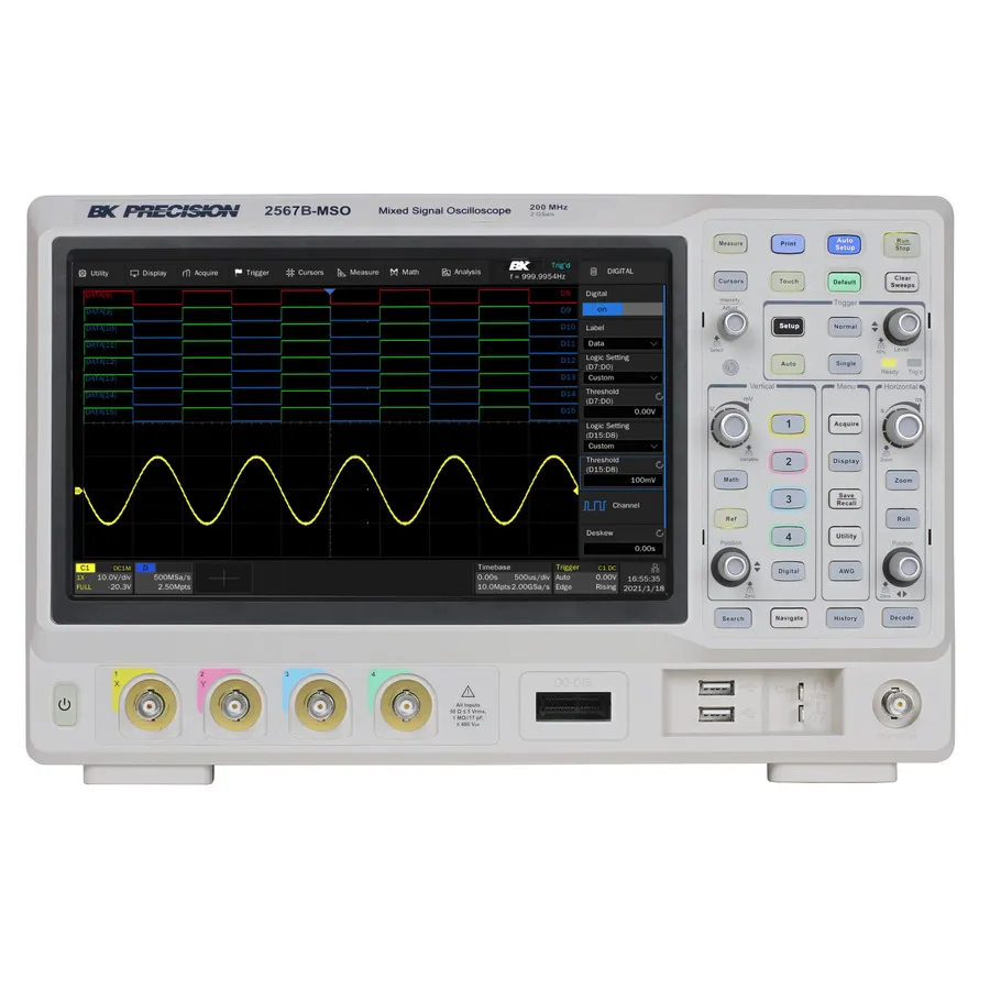Osciloskop se smíšenými signály B&K Precision 2567B-MSO