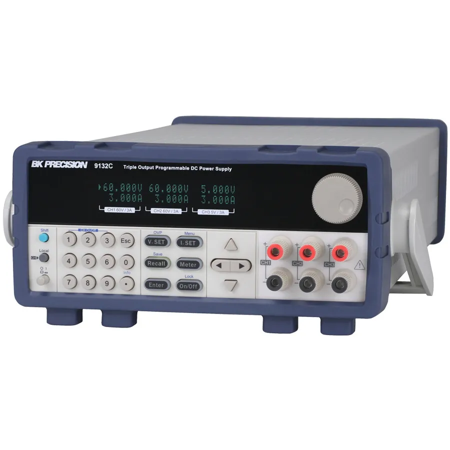 Trojitý programovatelný zdroj stejnosměrného napětí B&K Precision 9130C