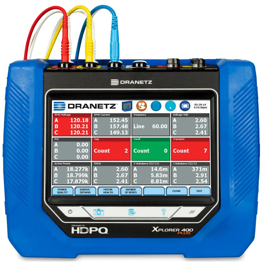 Dranetz HDPQ-P-X4A10PKG Xplorer 400 Plus analyzátor kvality napájení