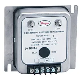 Přijímač diferenčního tlaku Dwyer Instruments 607-9