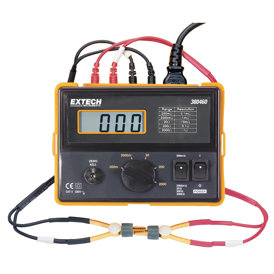 Extech 380460 přesný měřič miliohmu