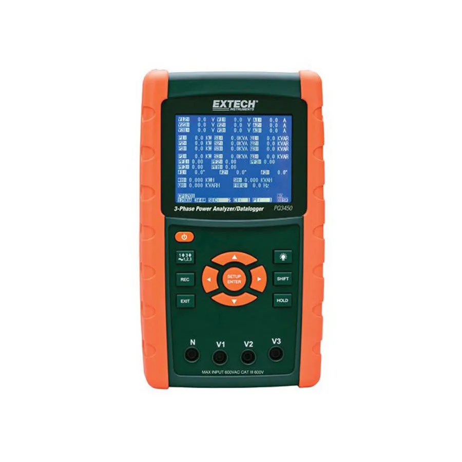 Extech PQ3450 Analyzátor elektřiny/Datalogger
