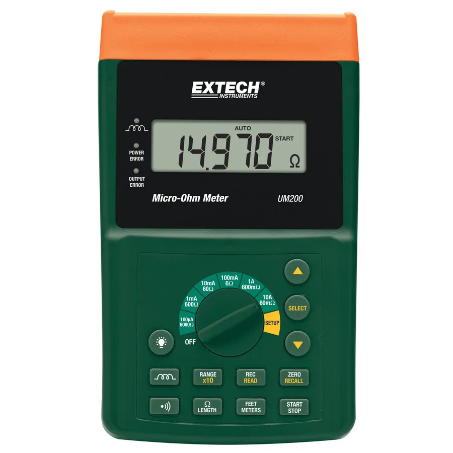 Měřák mikro-ohmů Extech UM200-NIST
