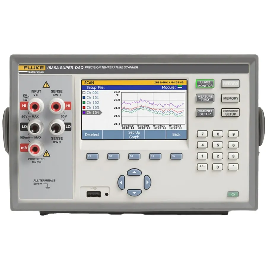 Skener teploty Fluke 1586A/DS-HC 120 Super-DAQ s modulem a multiplexerem