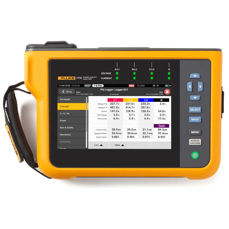 Fluke FLUKE-1775/FPC Analyzátor kvality napětí