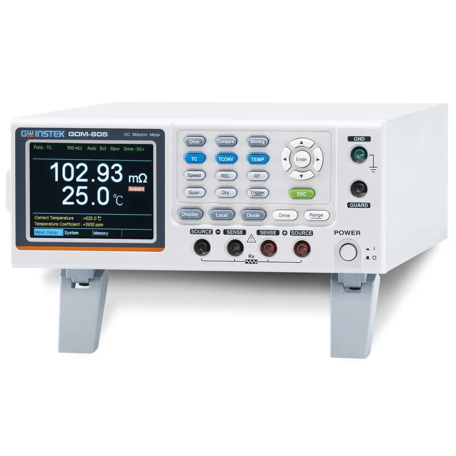GW Instek GOM-805 Stolní DC Milliohmmeter