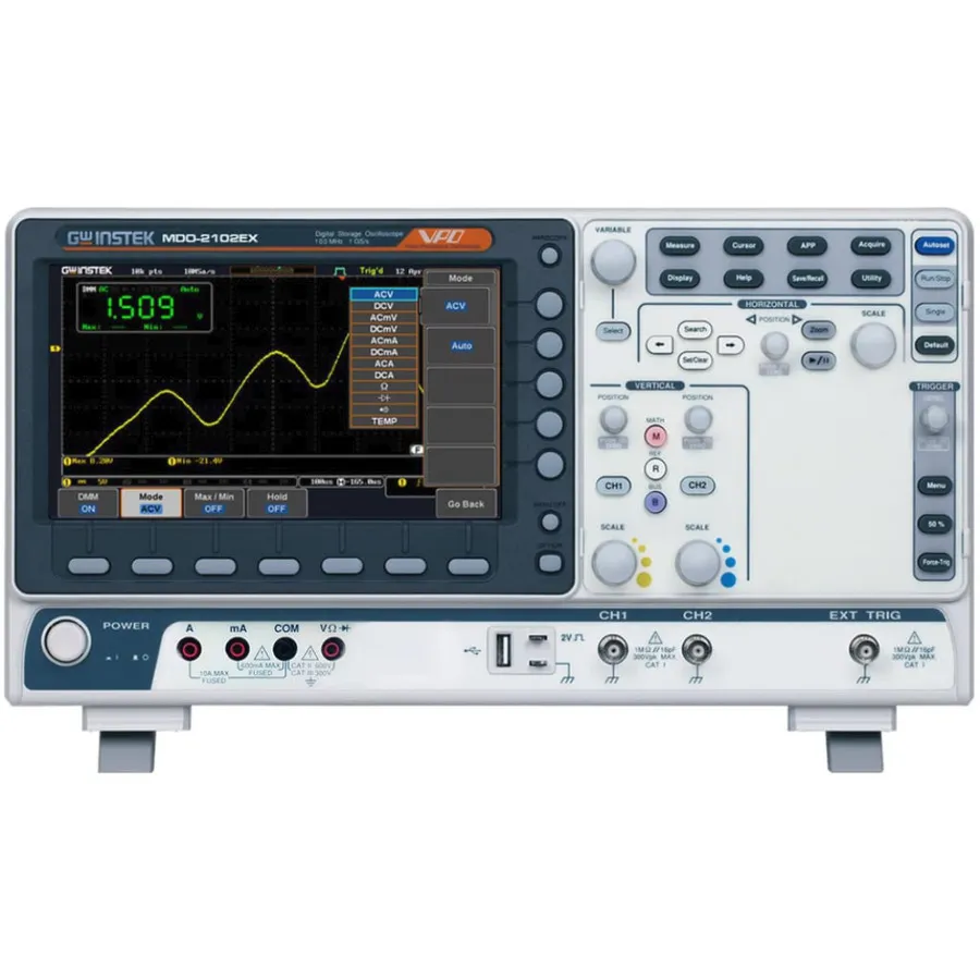 GW Instek MDO-2102EX Osciloskop smíšených domén