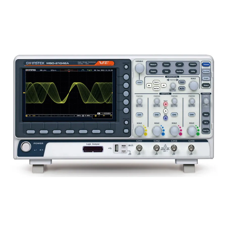 GW Instek MSO-2104EA Smíšený osciloskop