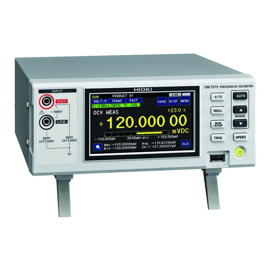 Hioki DM7275-01 Přesný voltmetr stejnosměrného napětí