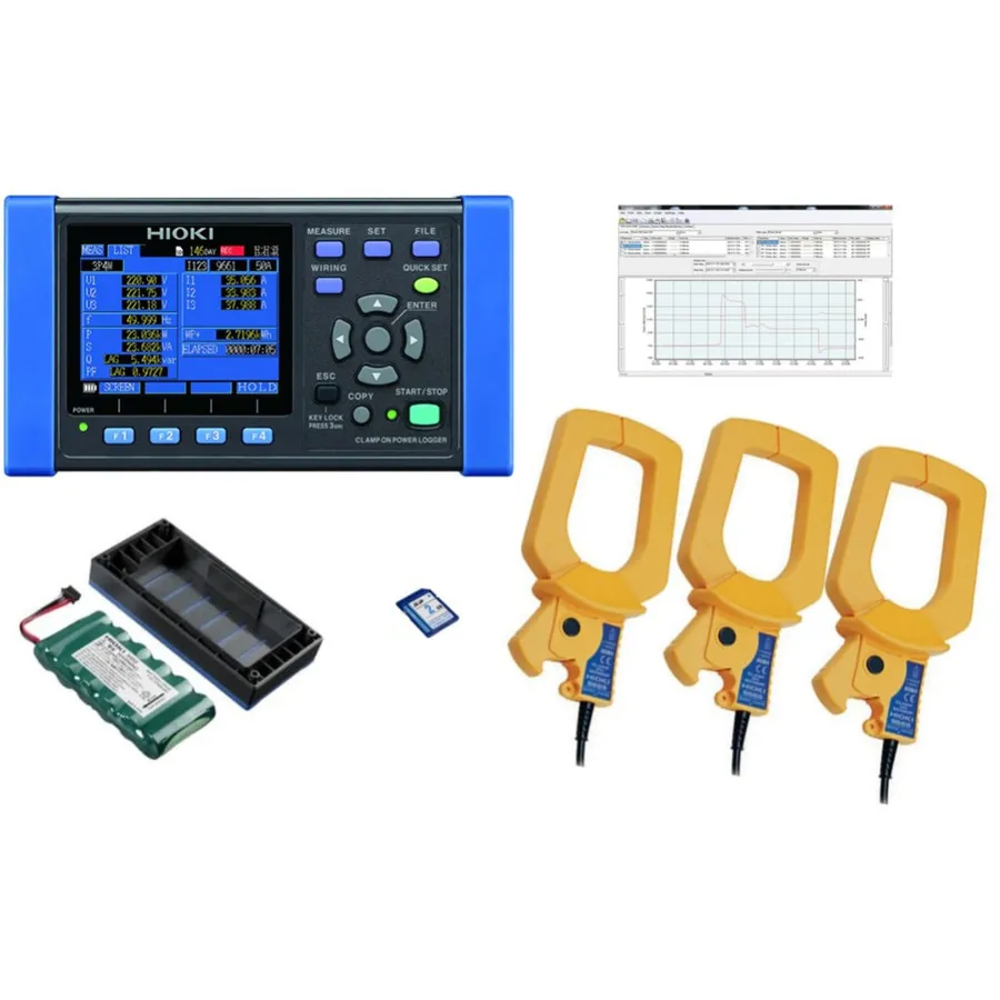 Hioki PW3360-21/1000Pro sada analyzátoru výkonového požadavku