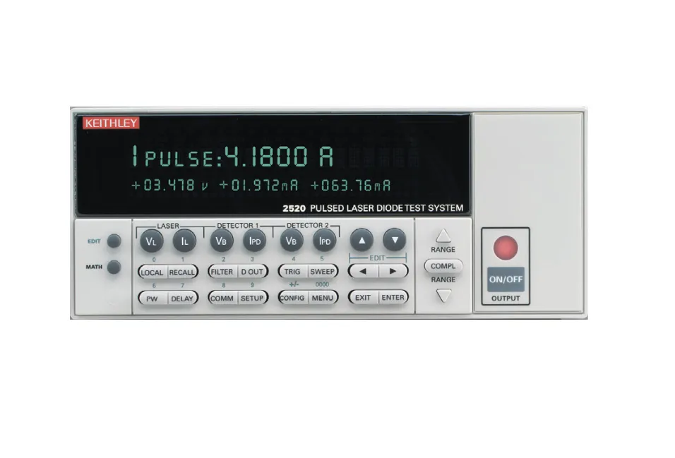 Testovací systém pulzní laserové diody Keithley 2520