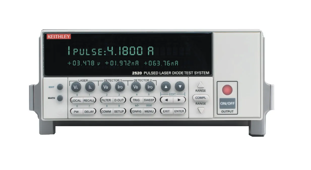 Testovací systém pulzní laserové diody Keithley 2520