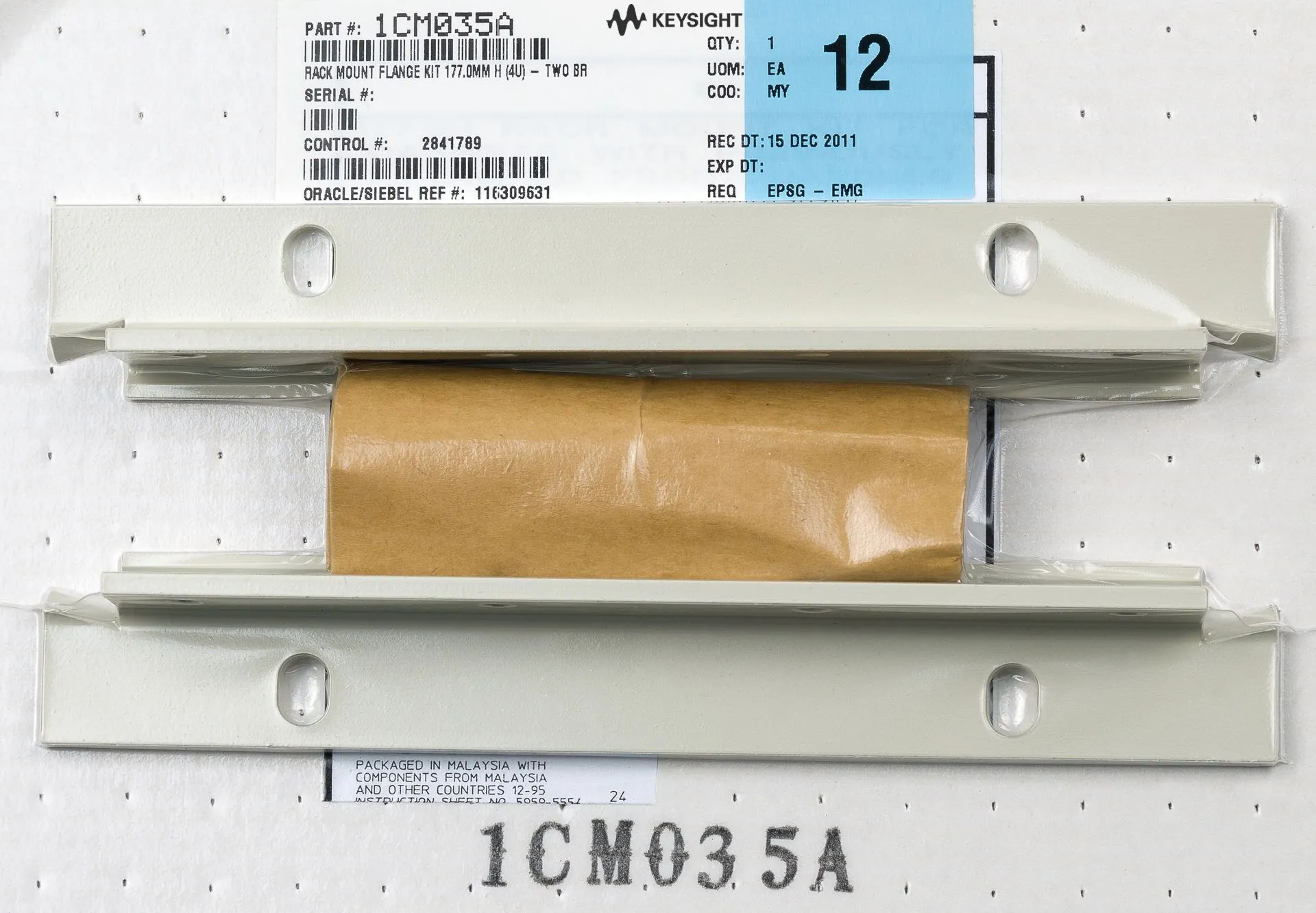 Keysight 1CM035A Přírubová montážní souprava 177,0mm V (4U)