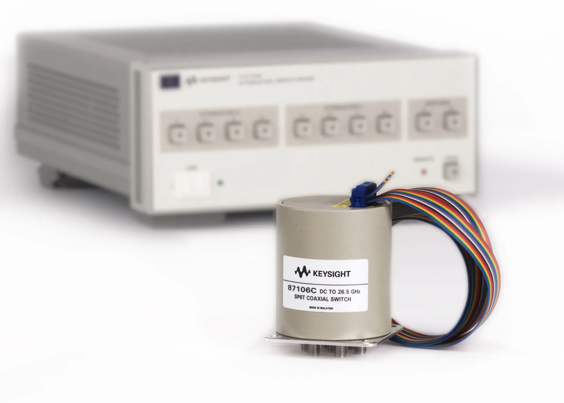 Keysight 87106C Multiportový koaxiální přepínač