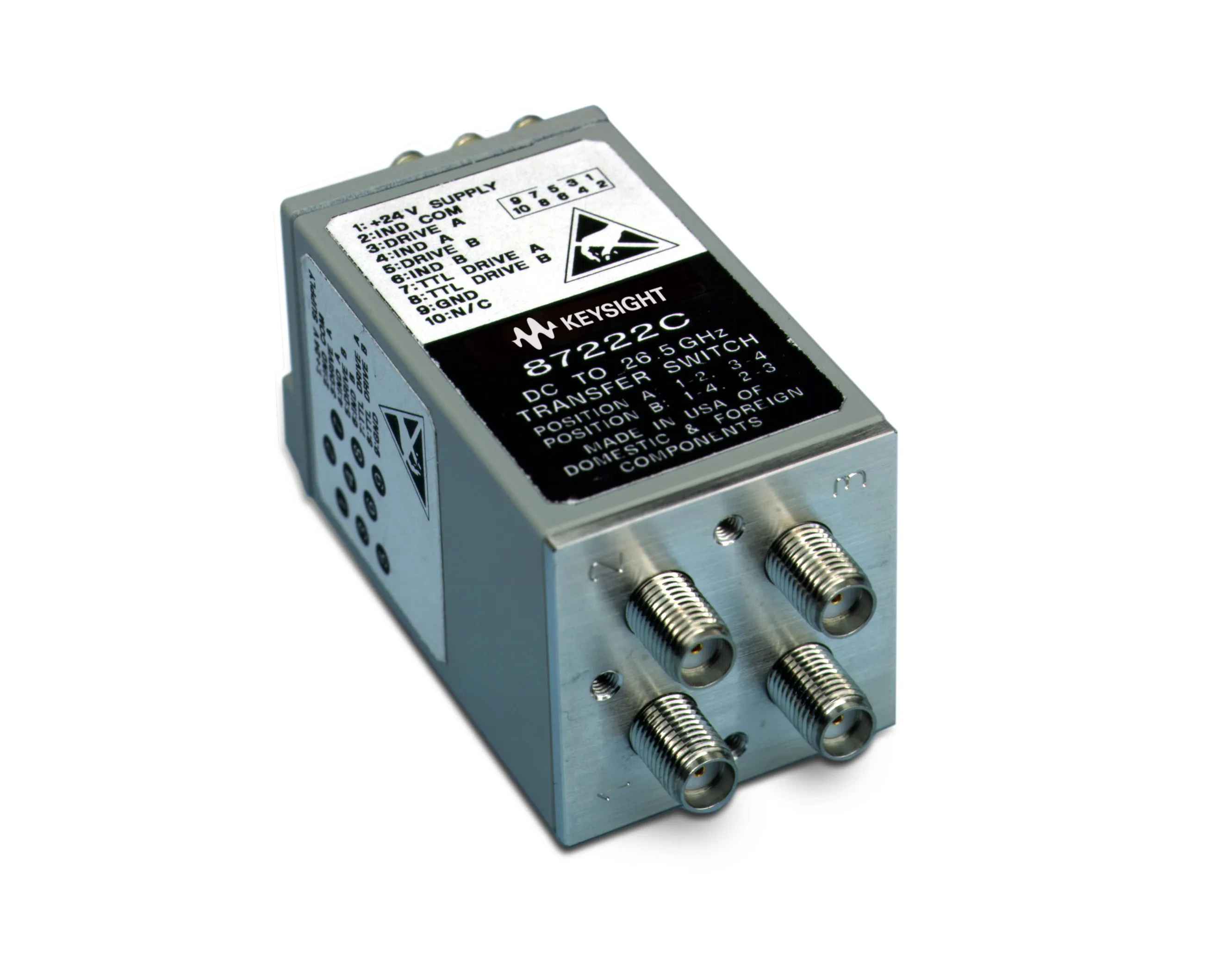 Keysight 87222C Koaxiální přepínač přenosu