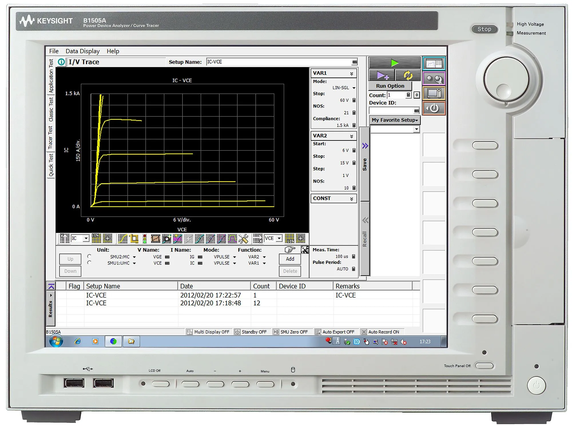 Keysight B1505A Analyzátor výkonových zařízení