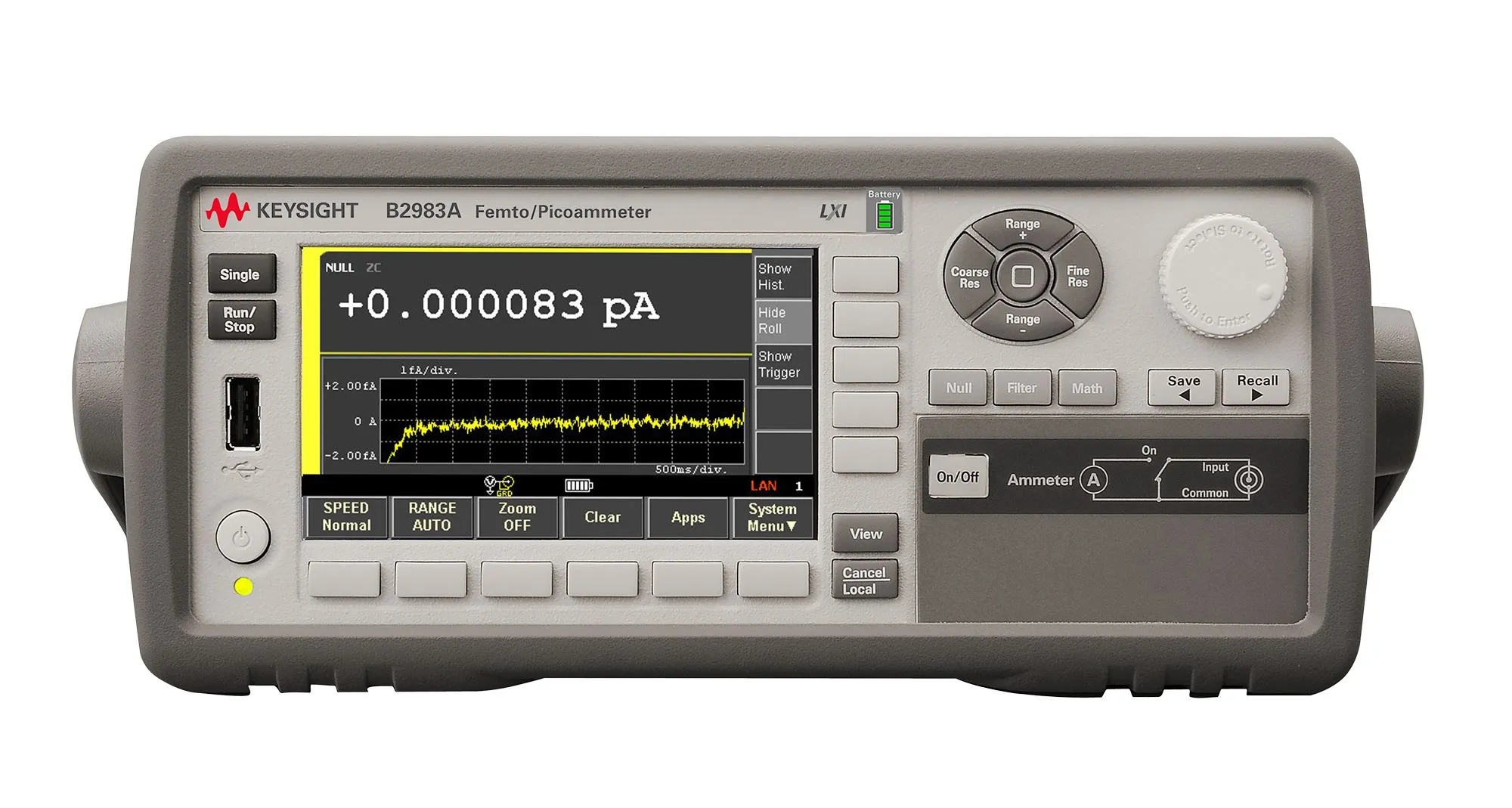 Keysight B2983A femto/pikoampérmetr