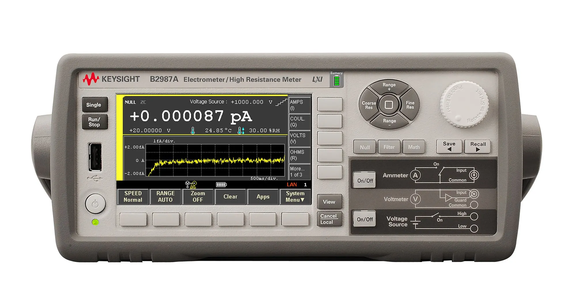 Keysight B2987A Elektrometr/měřič vysokého odporu