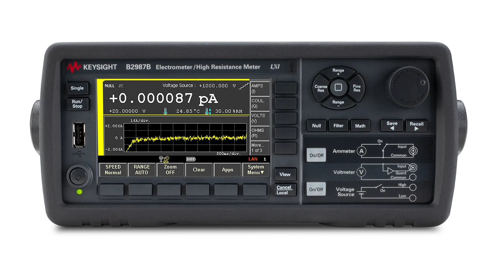 Keysight B2987B Elektrometr/měřič vysokého odporu