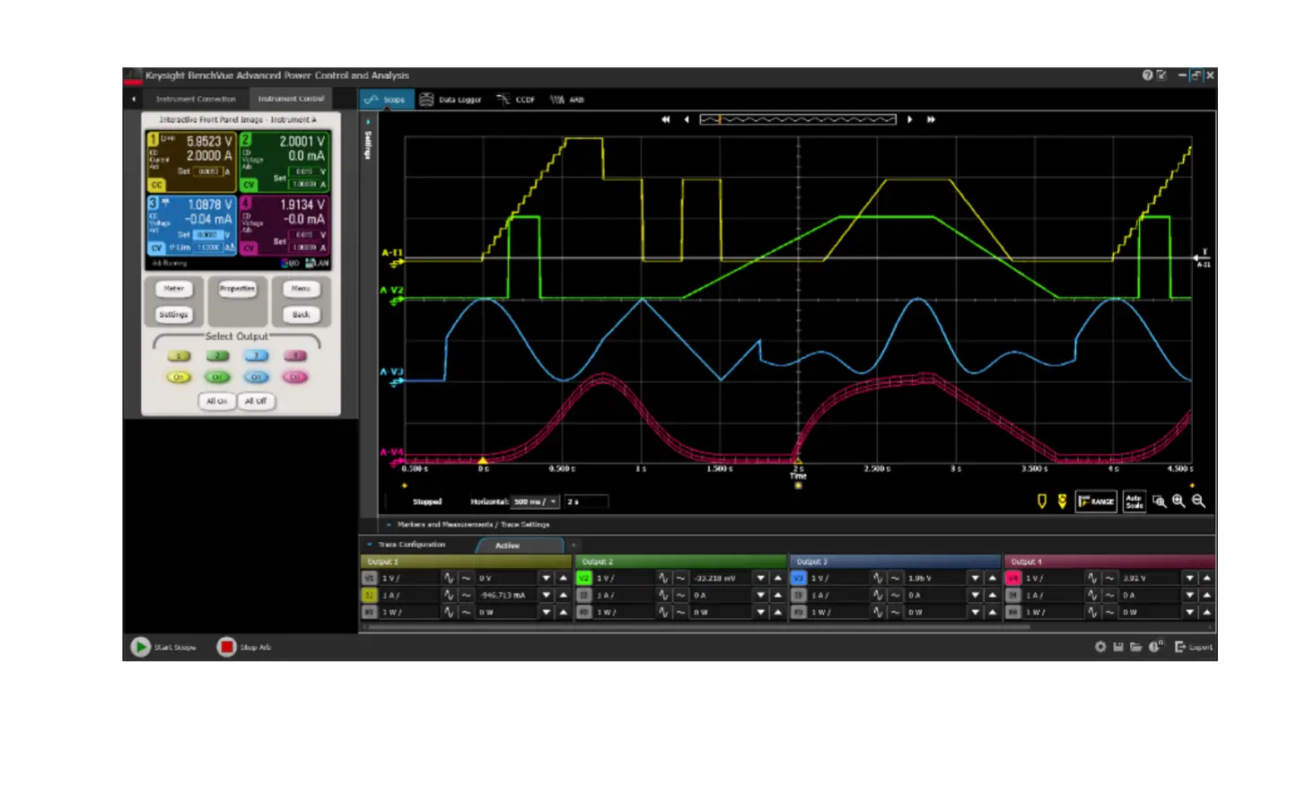 Keysight BV9201B software pro řízení napájení BenchVue