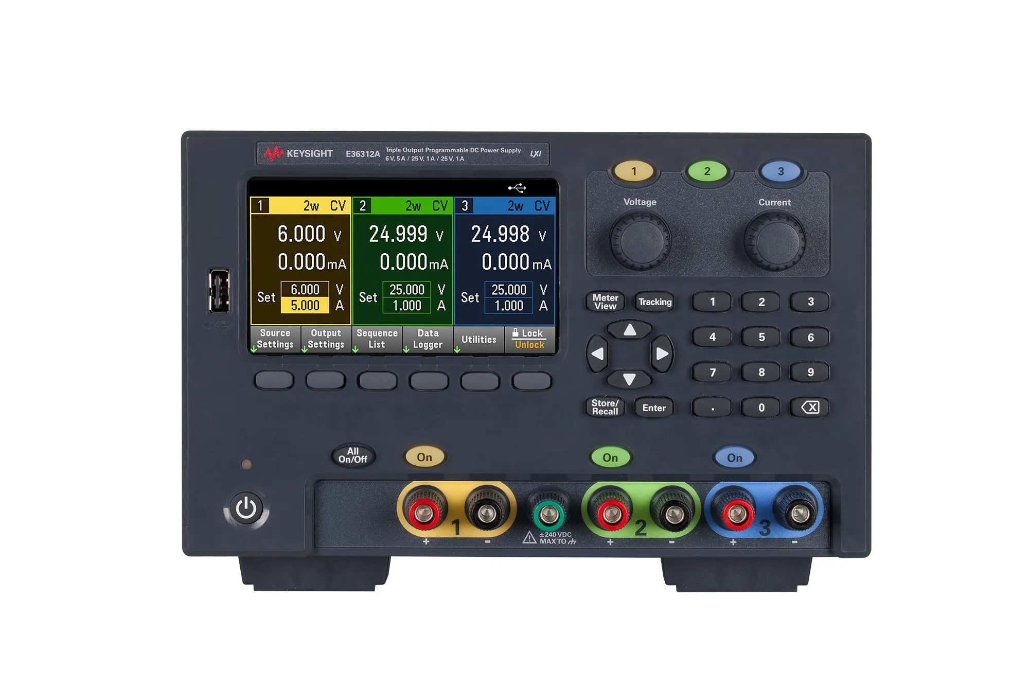 Keysight E36312A Trojitý výstupní napájecí zdroj stejnosměrného proudu