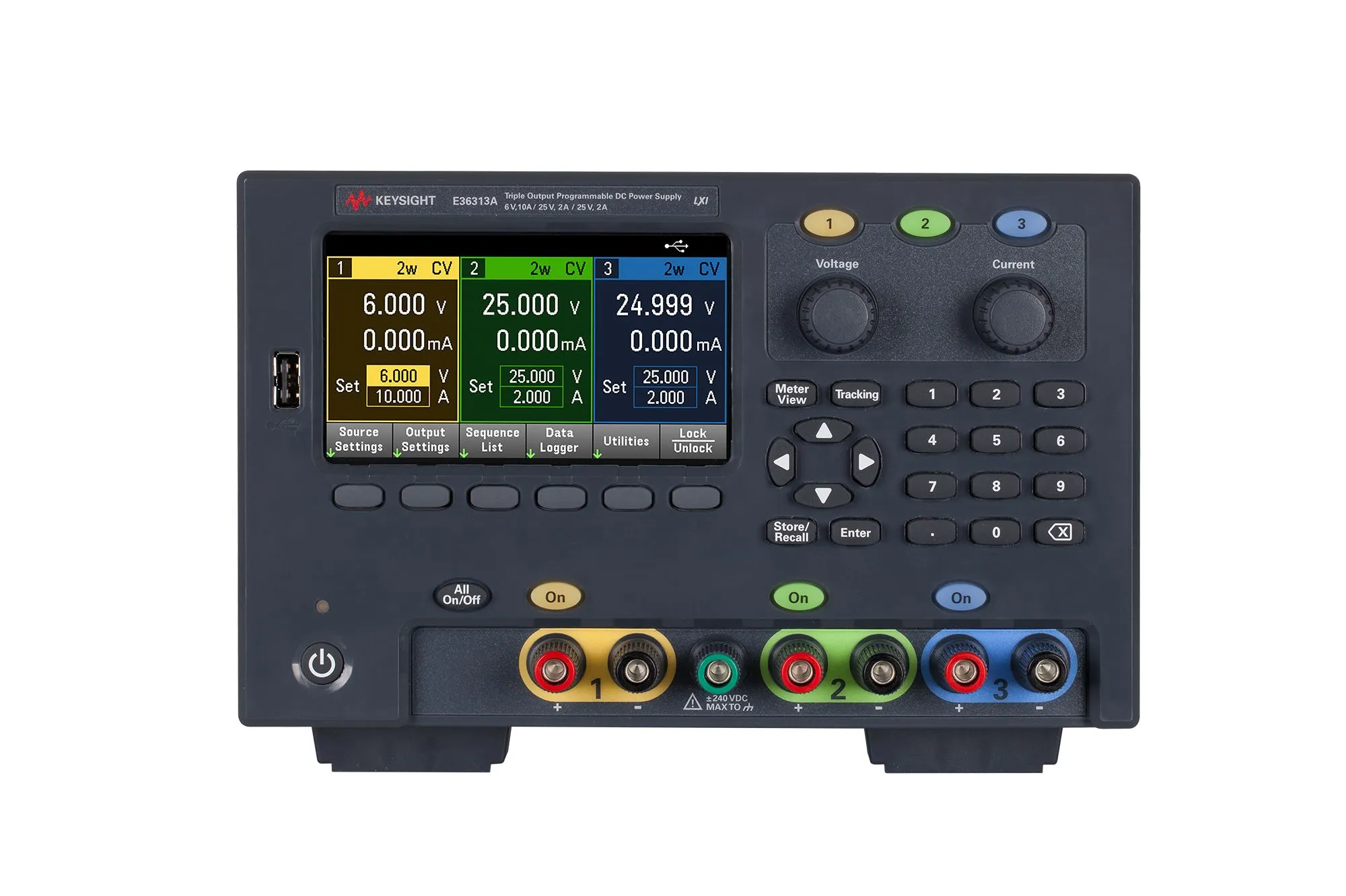 Keysight E36313A Trojitý výstupní napájecí zdroj stejnosměrného proudu
