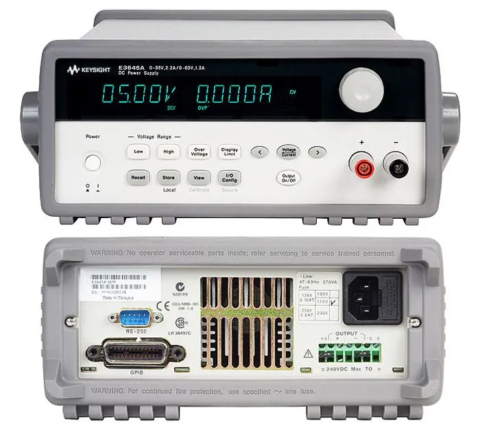 Keysight E3643A napájecí zdroj pro pracovní stůl