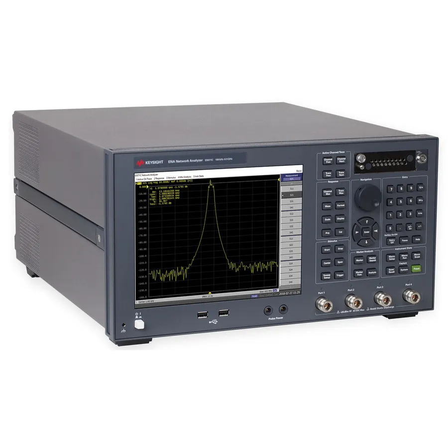 Keysight E5071C ENA Analyzátor vektorové sítě (4portový, analýza v časové doméně, vysoká stabilita)