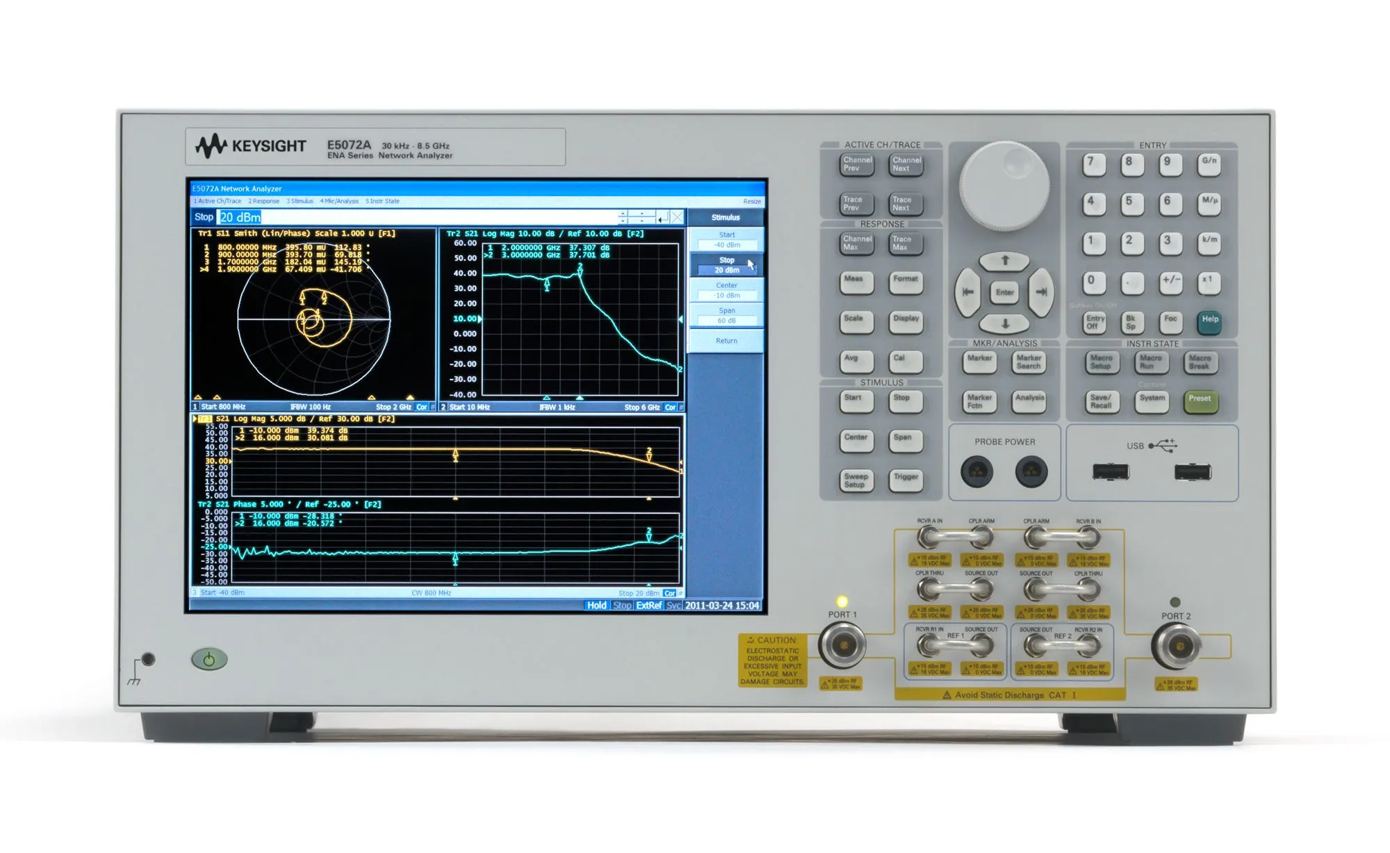 Keysight E5072A Analyzátor vektorové sítě