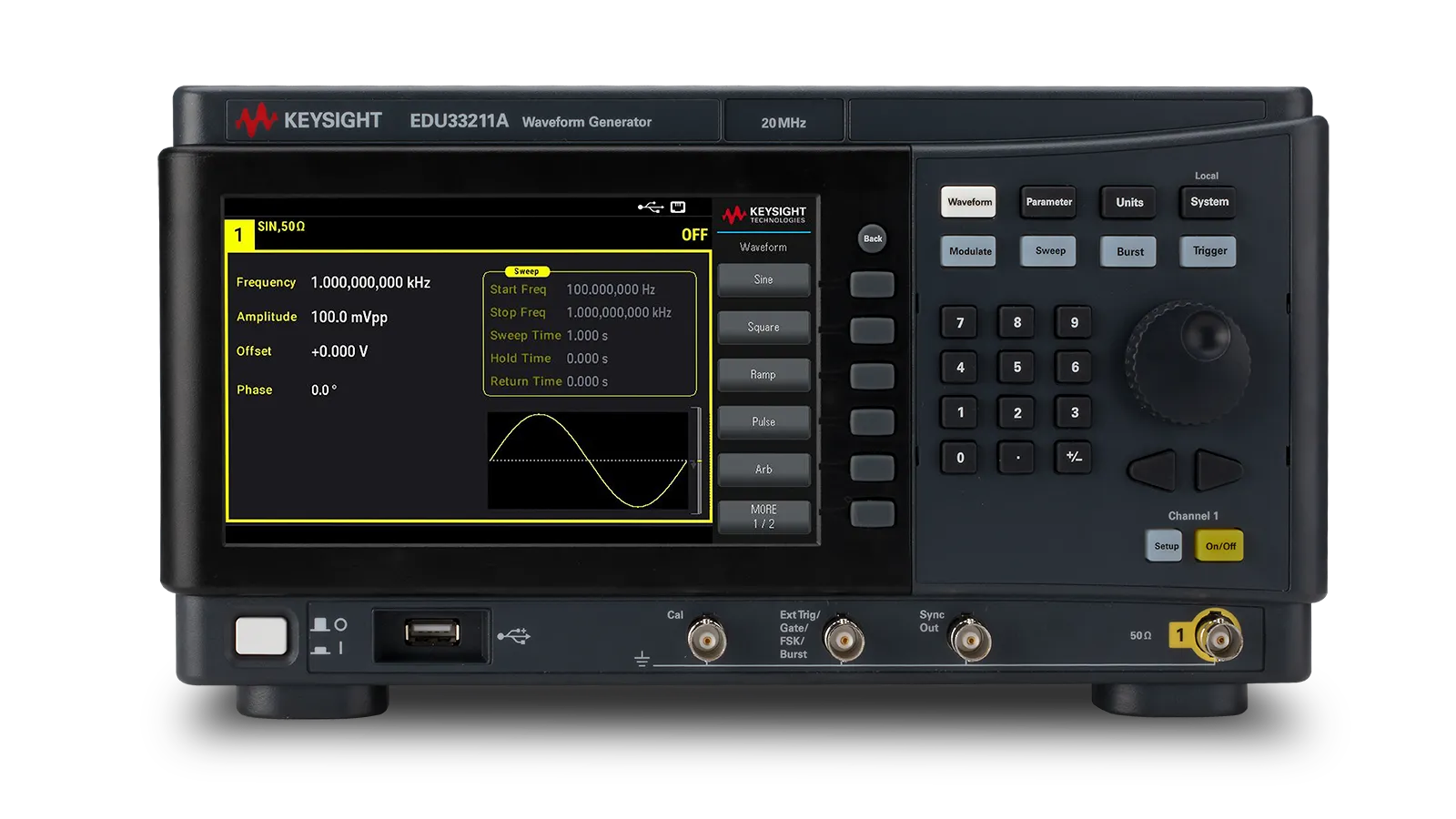 Keysight EDU33211A Generátor funkcí/libovolných vln