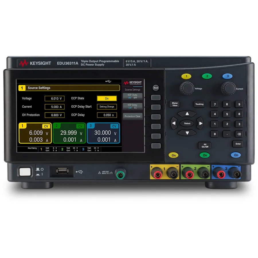 Keysight EDU36311A Trojitý-výstupní stejnosměrný zdroj napájení
