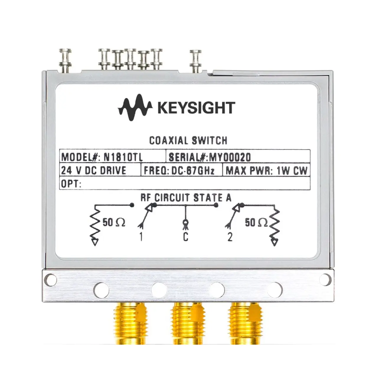 Keysight N1811TL koaxiální spínač