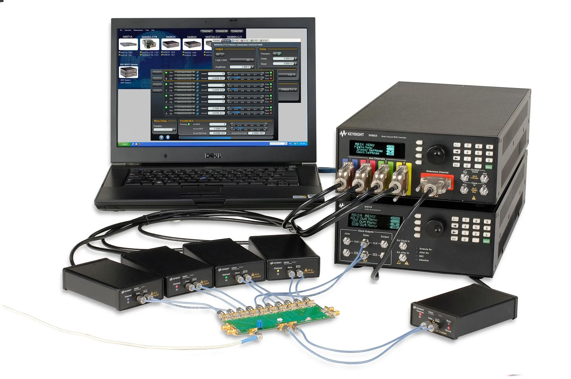 Software Keysight N4980A BERT s více přístroji