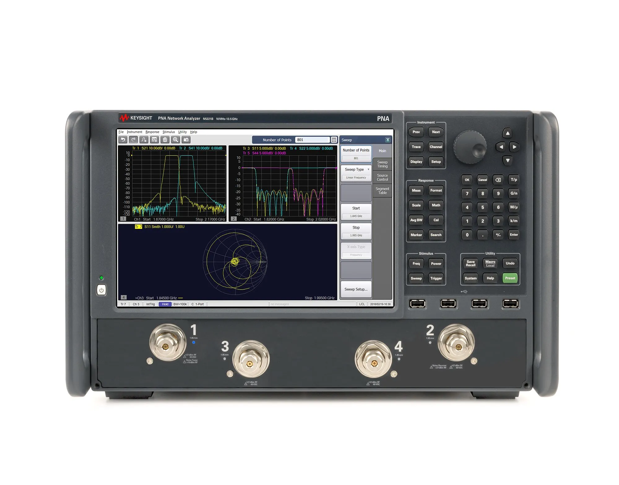 Keysight N5221B PNA Síťový analyzátor
