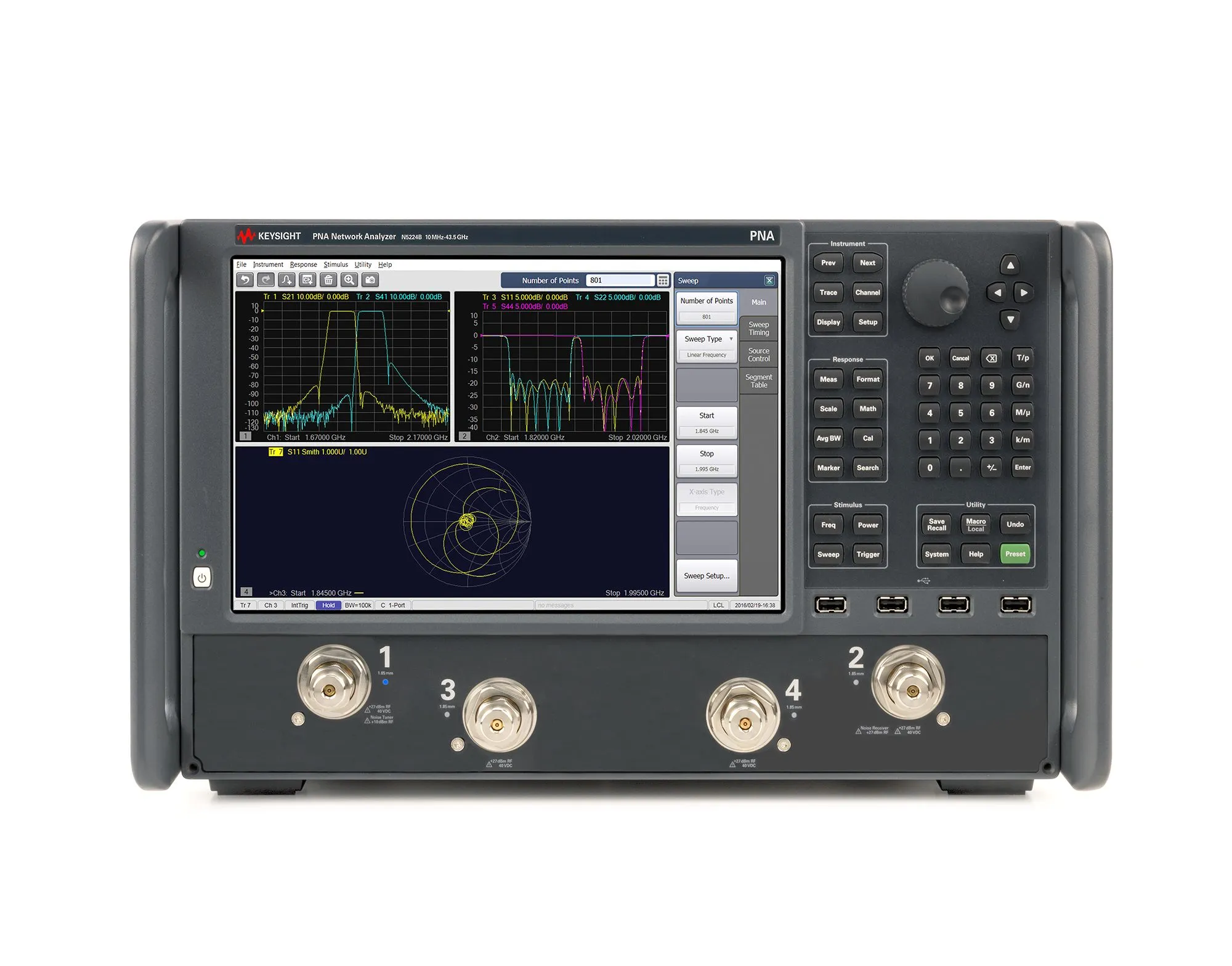 Keysight N5224B Mikrovlnný síťový analyzátor