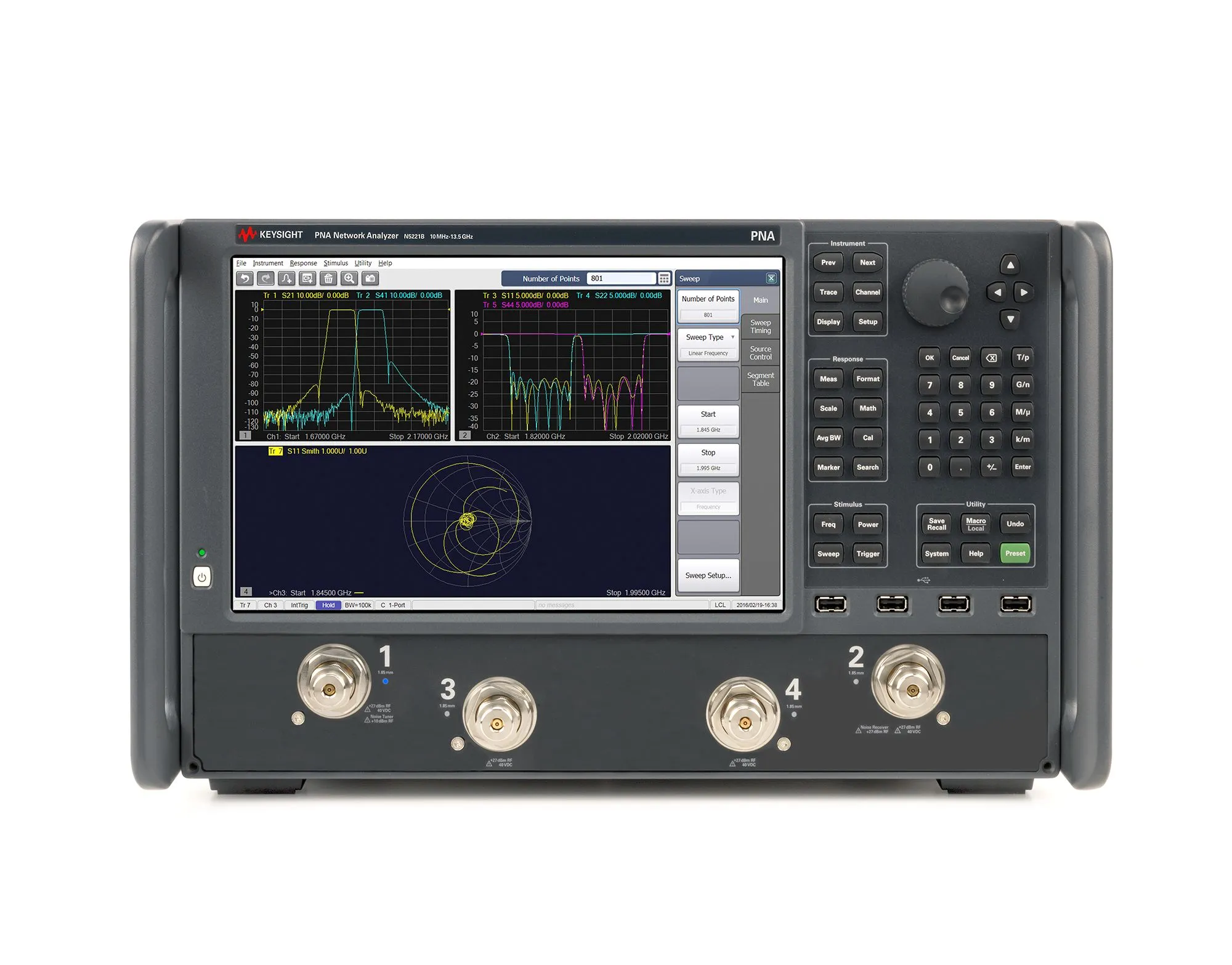 Keysight N5227B PNA Mikrovlnný síťový analyzátor