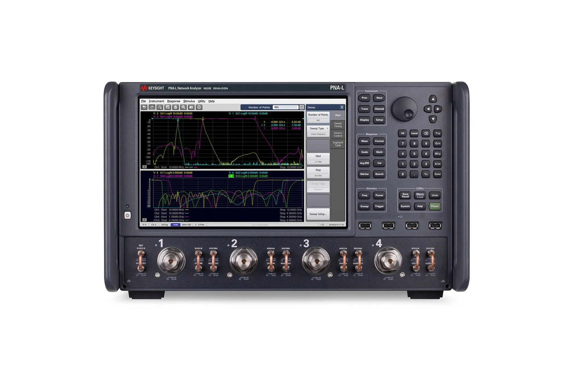 Keysight N5232B vektorový síťový analyzátor