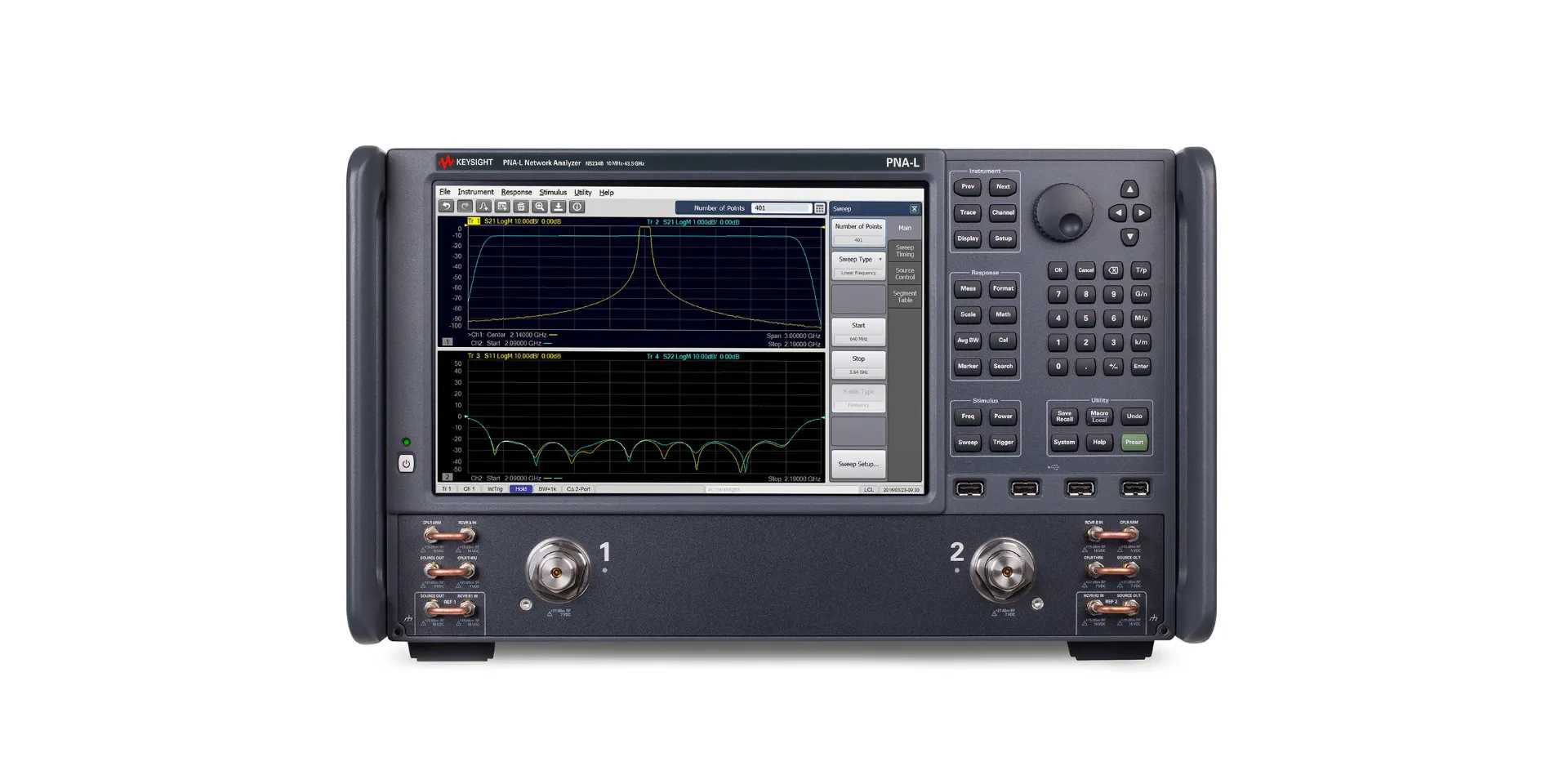 Keysight N5234B síťový analyzátor