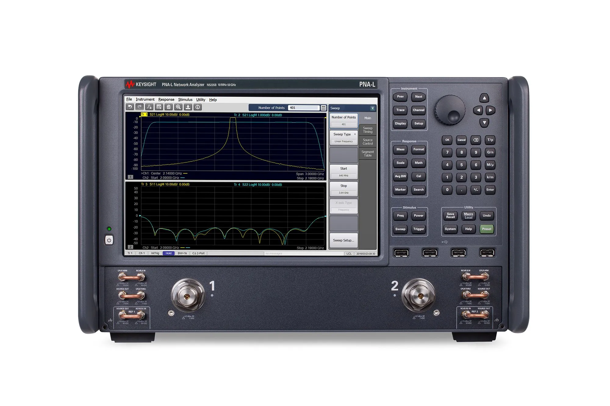 Keysight N5235B síťový analyzátor