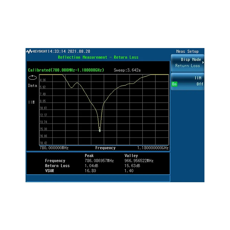 Keysight N9322CK/RM7 Měření odrazu