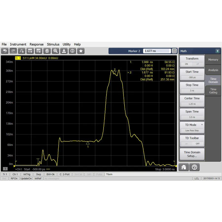 Licence na analýzu v časové oblasti Keysight S97010B