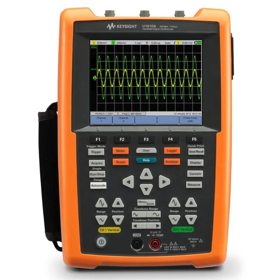 Keysight U1610A 100 MHz dvoukanálový přenosný osciloskop